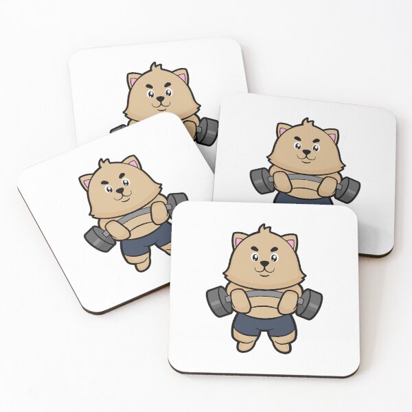 Item preview, Cat at Bodybuilding with Barbell  designed and sold by thai1993.