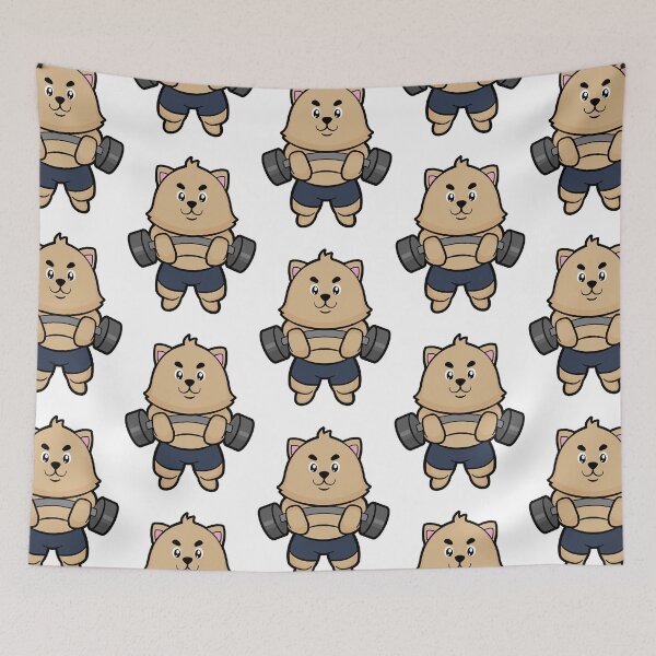 Item preview, Cat at Bodybuilding with Barbell  designed and sold by thai1993.