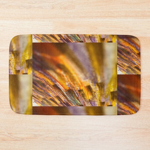 Item preview, Abstract print golden glimmer rust brown gold morphed pattern industrial  designed and sold by super_shimizu.