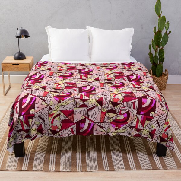 Item preview, Colorful Lines and Shapes - Red, Burgundy, Peach designed and sold by Jasrese.
