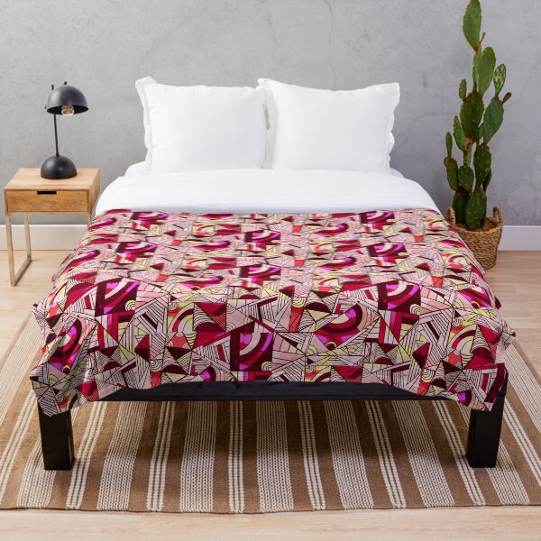 Item preview, Colorful Lines and Shapes - Red, Burgundy, Peach designed and sold by Jasrese.