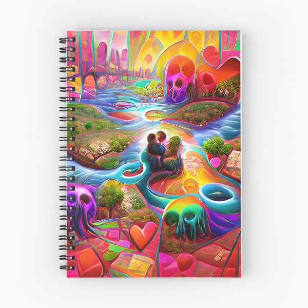 Item preview, The River of Souls Love Romantic-- Ghosts Spirits Bright Colorful  designed and sold by glitchman2.