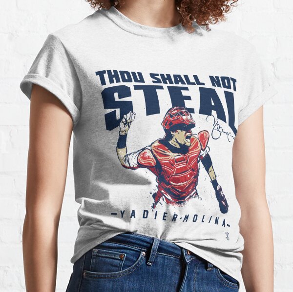 Yadier Molina - Thou Shall Not Steal Unisex Jersey Tee - Designed