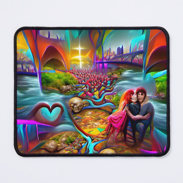 Item preview, The River of Souls Love Romantic-- Ghosts Spirits Bright Colorful designed and sold by glitchman2.