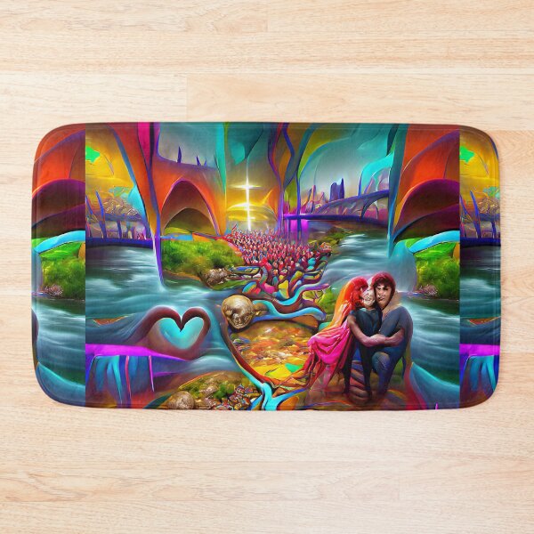 Item preview, The River of Souls Love Romantic-- Ghosts Spirits Bright Colorful  designed and sold by glitchman2.