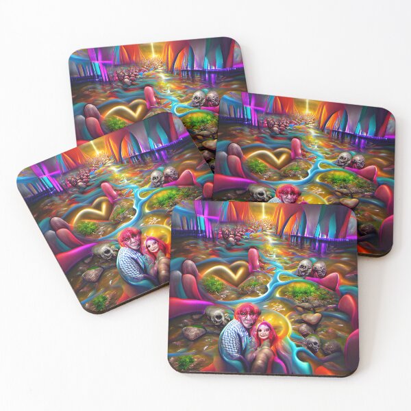 Item preview, The River of Souls Love Romantic-- Ghosts Spirits Bright Colorful  designed and sold by glitchman2.