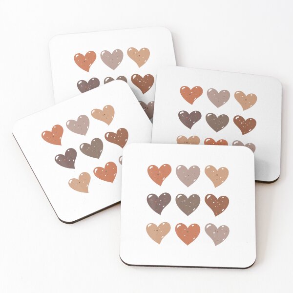 Item preview, Melanin Skin Tone Hearts Be Kind Black History Month designed and sold by catprograming.