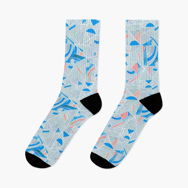 Item preview, Colorful Lines and Shapes - Blue and Pink designed and sold by Jasrese.