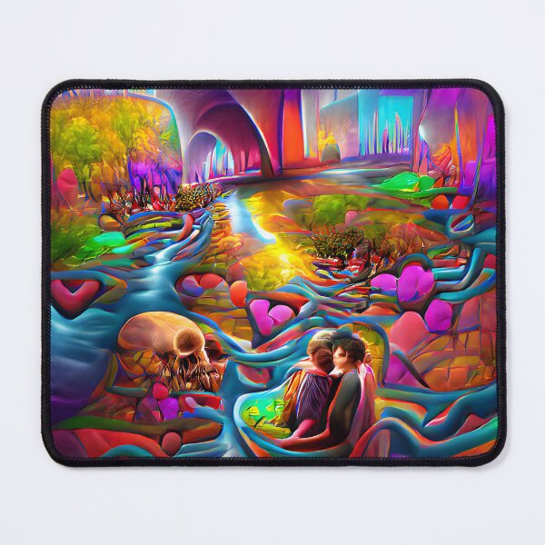 Item preview, The River of Souls Love Romantic-- Ghosts Spirits Bright Colorful  designed and sold by glitchman2.