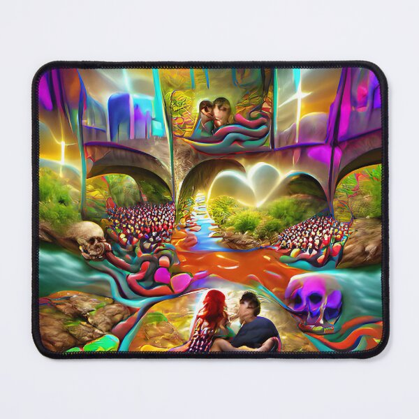 Item preview, The River of Souls Love Romantic-- Ghosts Spirits Bright Colorful  designed and sold by glitchman2.