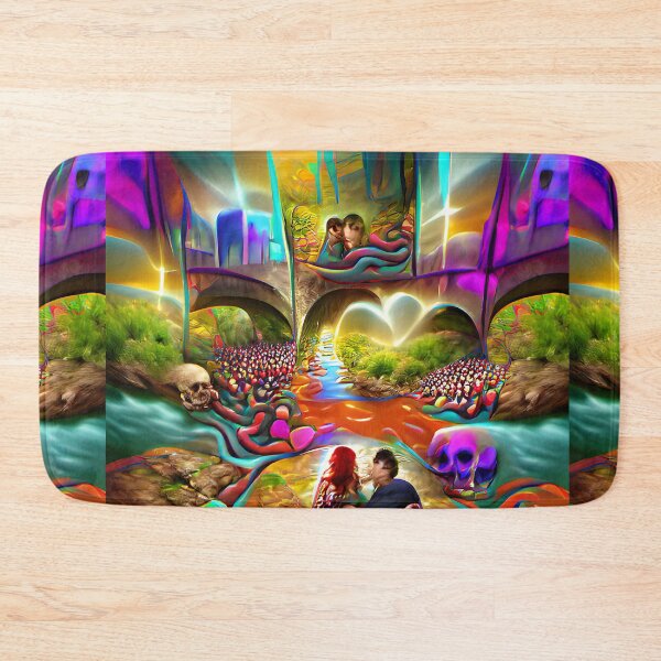 Item preview, The River of Souls Love Romantic-- Ghosts Spirits Bright Colorful  designed and sold by glitchman2.