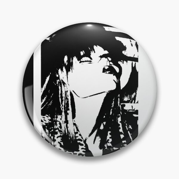 FRAU AUS HAMBURG, BLACK AND WHITE by REKHA IYERN FE RECORDS CANADA Pin