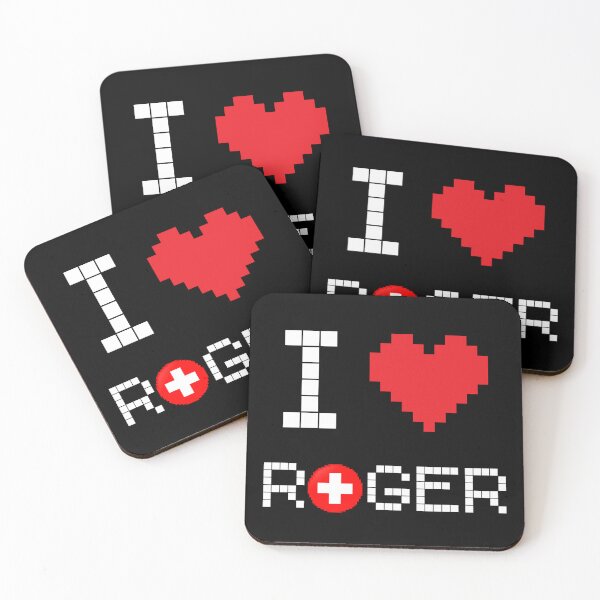 Item preview, I Love Roger: Tennis Retro Pixel Dark 4 designed and sold by OutofFocusShop.