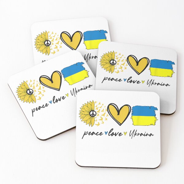 Item preview, Peace Love Ukraine Sunflower Flag Stand With Ukrainian designed and sold by ThienPhan444.