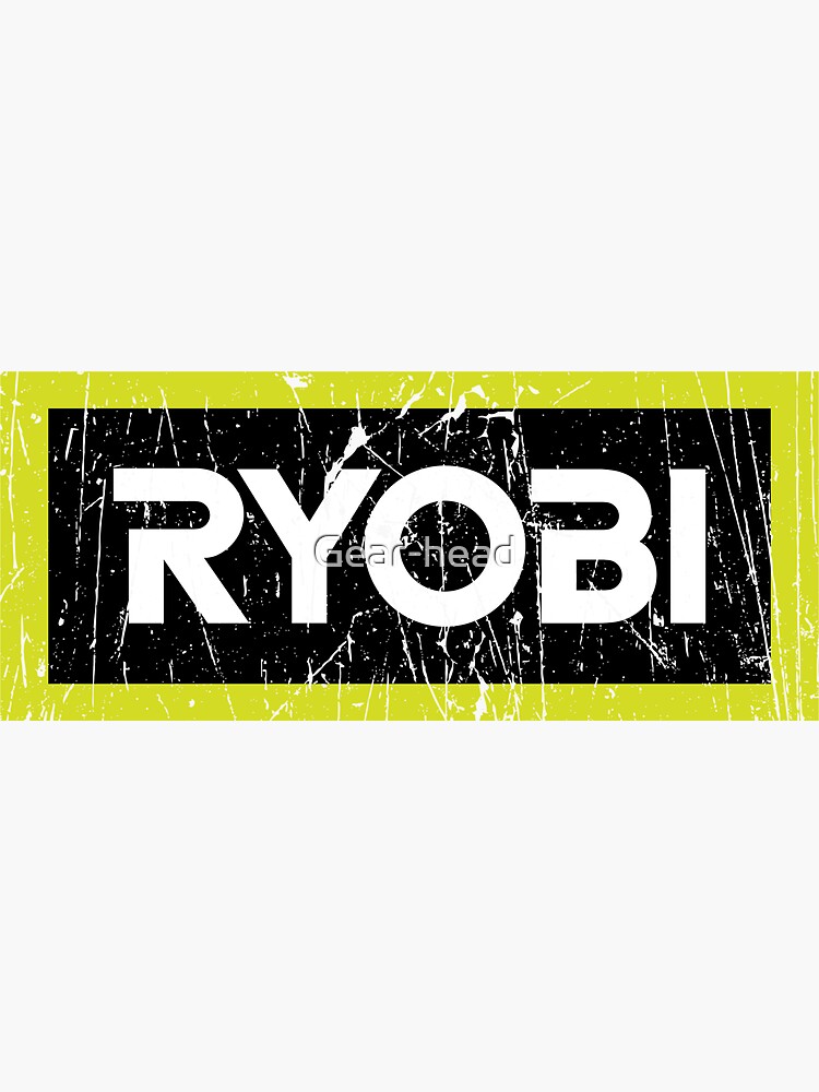 "RYOBI Logo" Sticker by Gearhead Redbubble