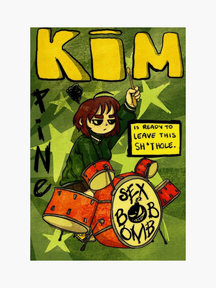 Sex Bob Omb Kim Pine Sticker For Sale By Limefrog Redbubble 4310