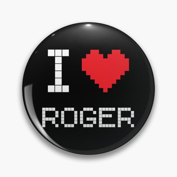 Item preview, I Love Roger: Tennis Retro Pixel Dark 5 designed and sold by OutofFocusShop.