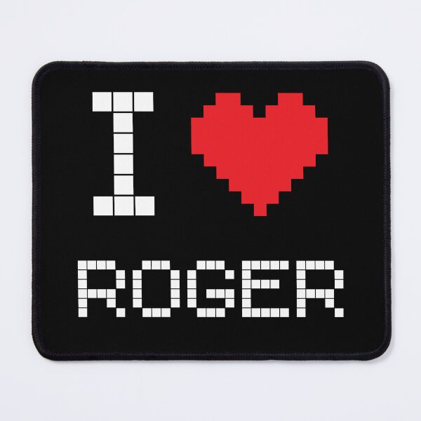 Item preview, I Love Roger: Tennis Retro Pixel Dark 5 designed and sold by OutofFocusShop.