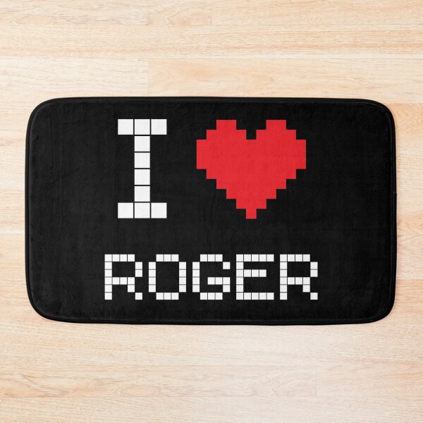 Item preview, I Love Roger: Tennis Retro Pixel Dark 5 designed and sold by OutofFocusShop.