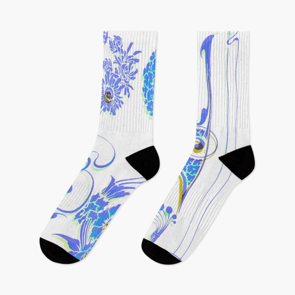 Item preview, Glitch Art Nouveau Blue Symbols designed and sold by BioDigital-Jazz.