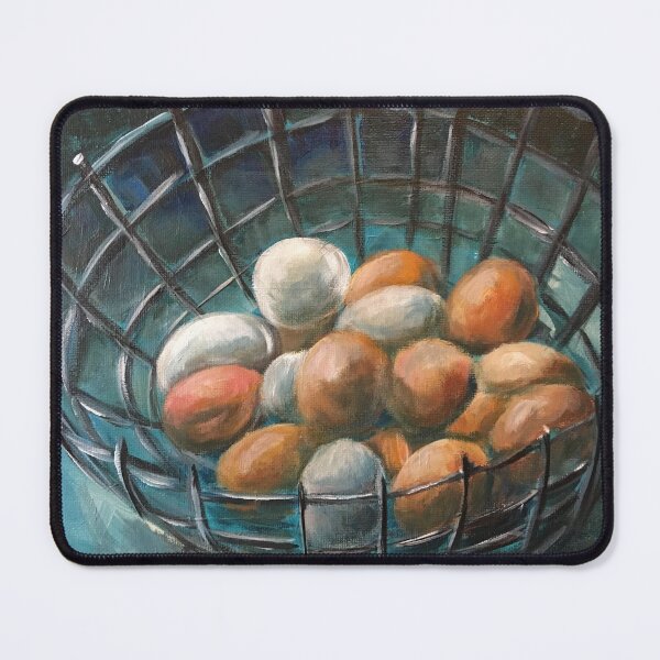 Item preview, Basket of Eggs Artwork by Jolene Edwards designed and sold by CurlyClaraBelle.