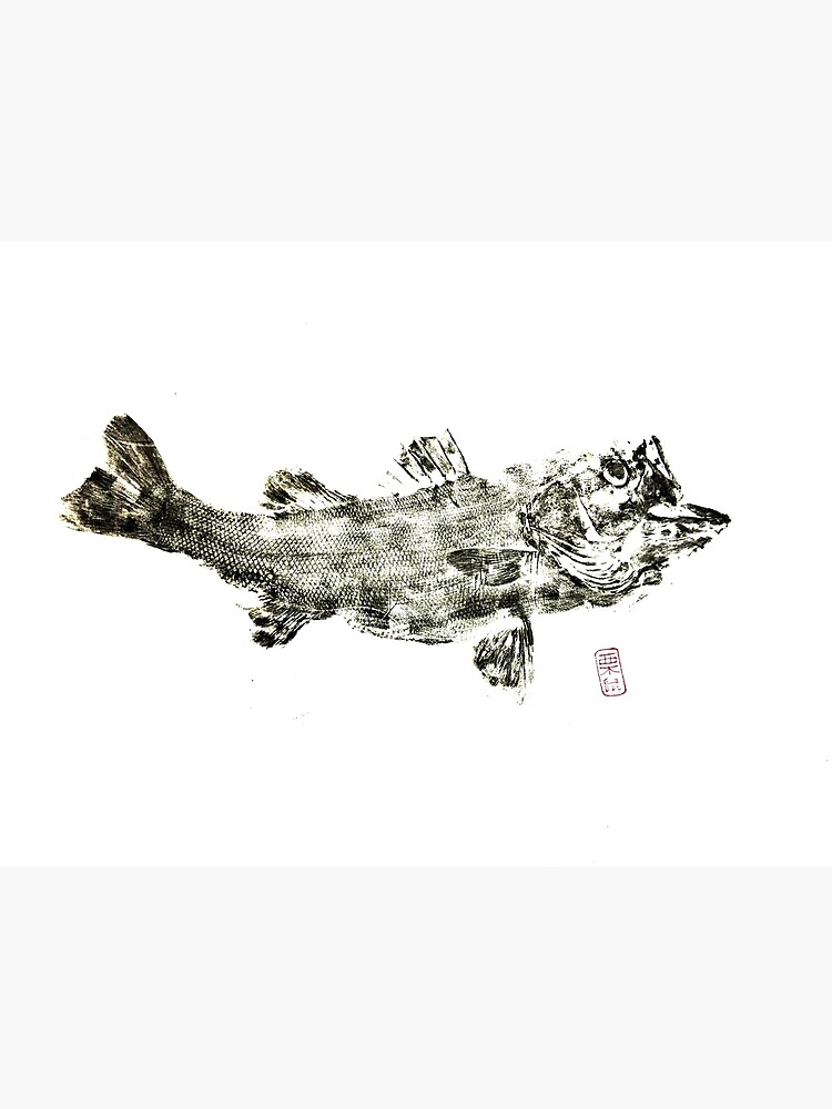 "Suzuki gyotaku" Poster for Sale by NatadeCoco Redbubble