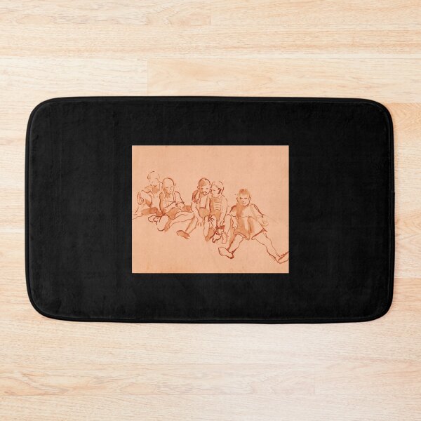 Item preview, Old School Kids Relaxing in the Summer Canvas Print designed and sold by rossgarykev.