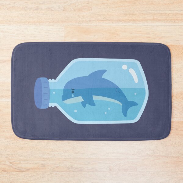 Item preview, Sad Dolphin Trapped In Bottle designed and sold by rustydoodle.