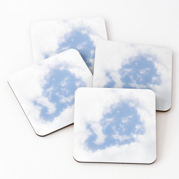 Item preview, Blue sky through the eye of glowing white fluffy clouds. designed and sold by James-Cole.