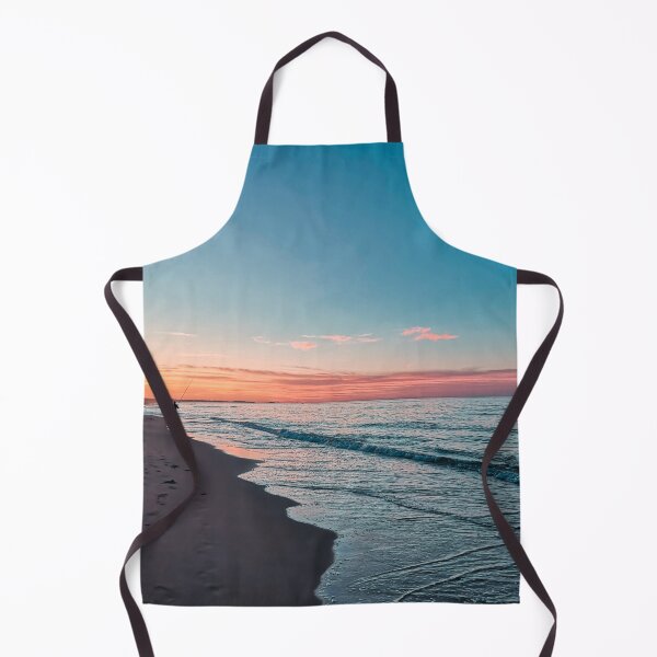 Item preview, Calm Ocean waves and beach shore at sunset designed and sold by anisbbmbrush.