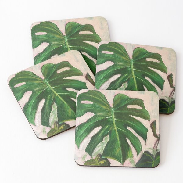 Item preview, Monstera Plant Artwork by Jolene Edwards designed and sold by CurlyClaraBelle.