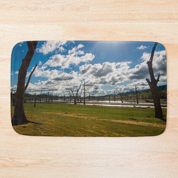 Item preview, Dead tree graveyard on the dried up bed of lake Hume with Sunbathing down designed and sold by James-Cole.