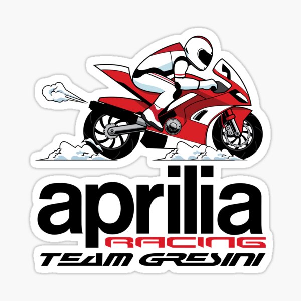 2x pegatinas sticker aprilia racing #0590