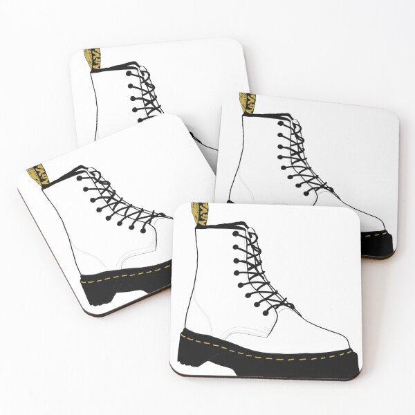 Artikelvorschau, Weiße Doc Martens-Illustration entworfen und verkauft von Maddie OMalley.