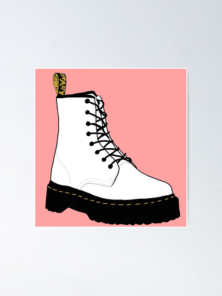 Doc martens white combat on sale boots