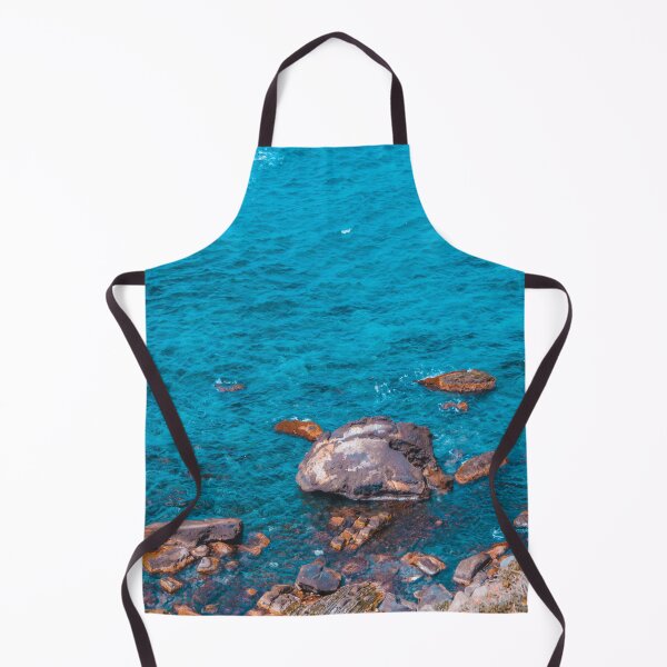 Item preview, Sunny rocky blue ocean beach water designed and sold by anisbbmbrush.