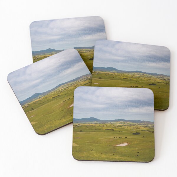 Item preview, Dry green Australian countryside with hills in the background designed and sold by James-Cole.