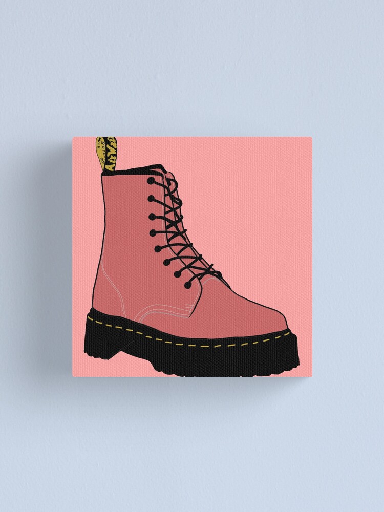 red canvas doc martens