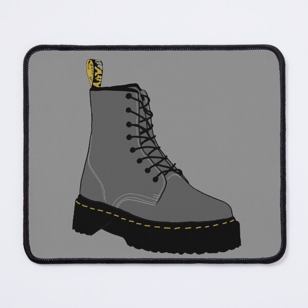 Item preview, Grey Doc Martens Illustration designed and sold by Maddie OMalley.