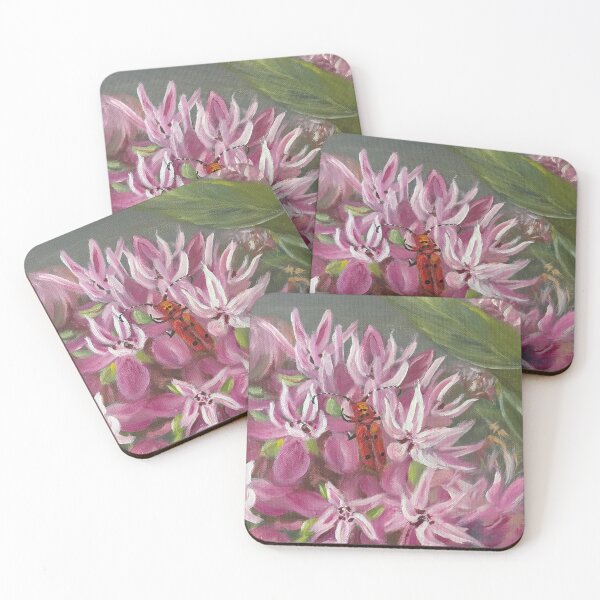 Item preview, Milkweed and Beetle Artwork by Jolene Edwards designed and sold by CurlyClaraBelle.