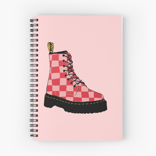 Artikelvorschau, Rosa/rote Doc Martens Illustration entworfen und verkauft von Maddie OMalley.