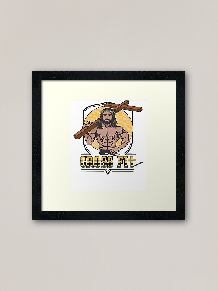 Jesus CrossFit Sticker for Sale by overwithdrawn