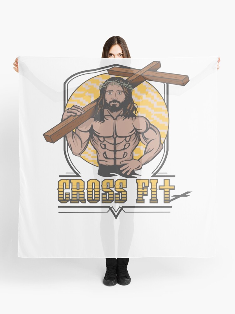 Jesus CrossFit Sticker for Sale by overwithdrawn