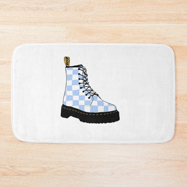 Item preview, Blue/White Doc Martens Illustration designed and sold by Maddie OMalley.