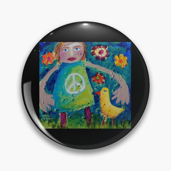 Item preview, OLIVIA AND THE LOVEBIRD AMONG THE FLOWERS Canvas Print designed and sold by rossgarykev.