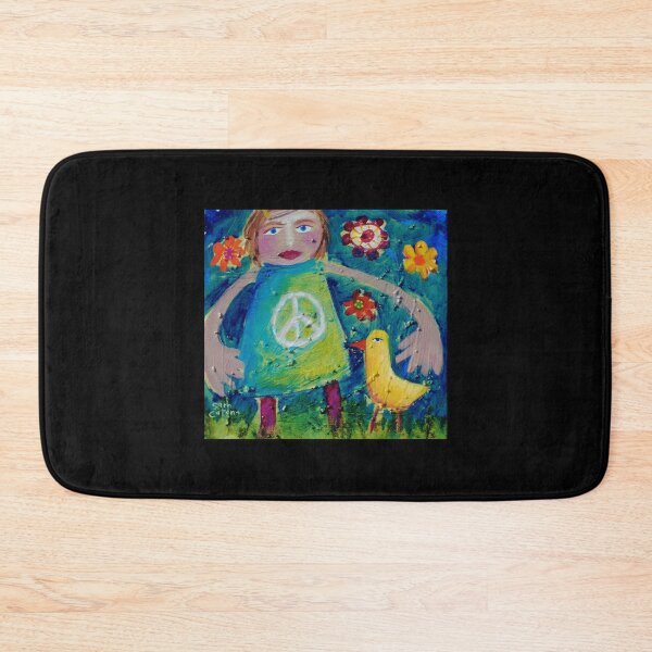 Item preview, OLIVIA AND THE LOVEBIRD AMONG THE FLOWERS Canvas Print designed and sold by rossgarykev.