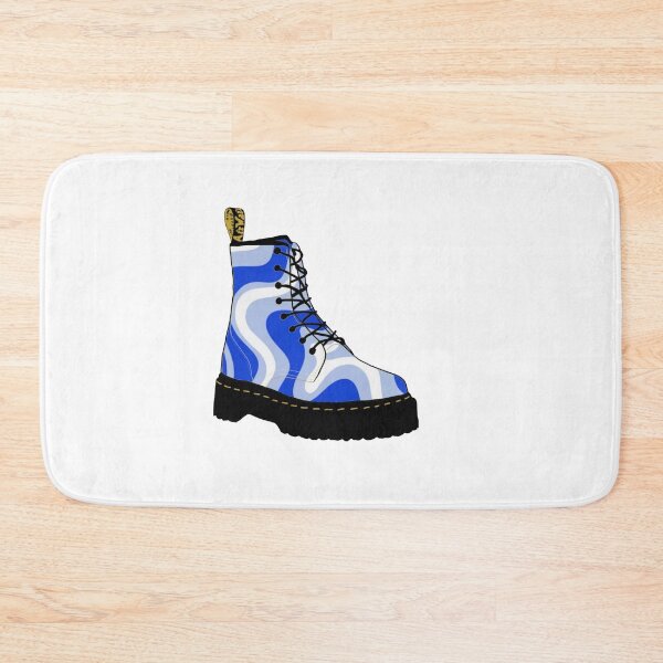 Item preview, Blue/White Doc Martens Illustration designed and sold by Maddie OMalley.