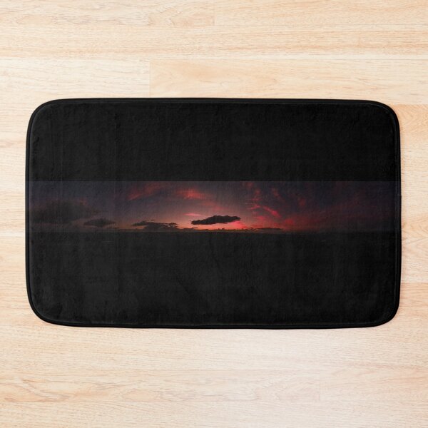 Item preview, Deep reds and purples panoramic view of silhouetted clouds at the sunset afterglow designed and sold by James-Cole.