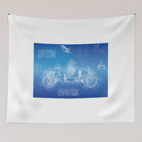 Item preview, Da Vinci Sketch Art Ford Model T - Blueprint designed and sold by Rayyanz.