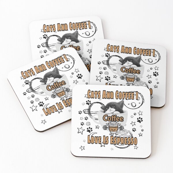 Item preview, Cats And Coffee I Love Is Espresso designed and sold by Katie010.